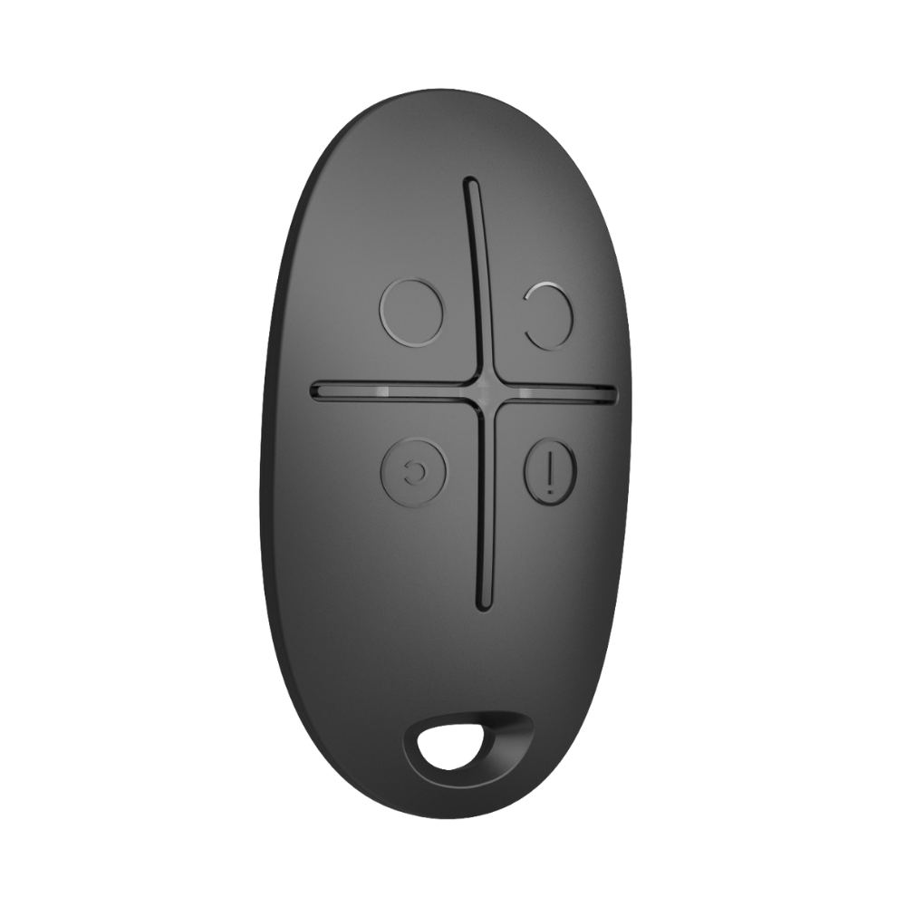 SpaceControl, Two-way wireless key fob with panic button Black.