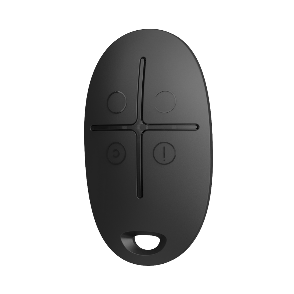 SpaceControl, Two-way wireless key fob with panic button Black.