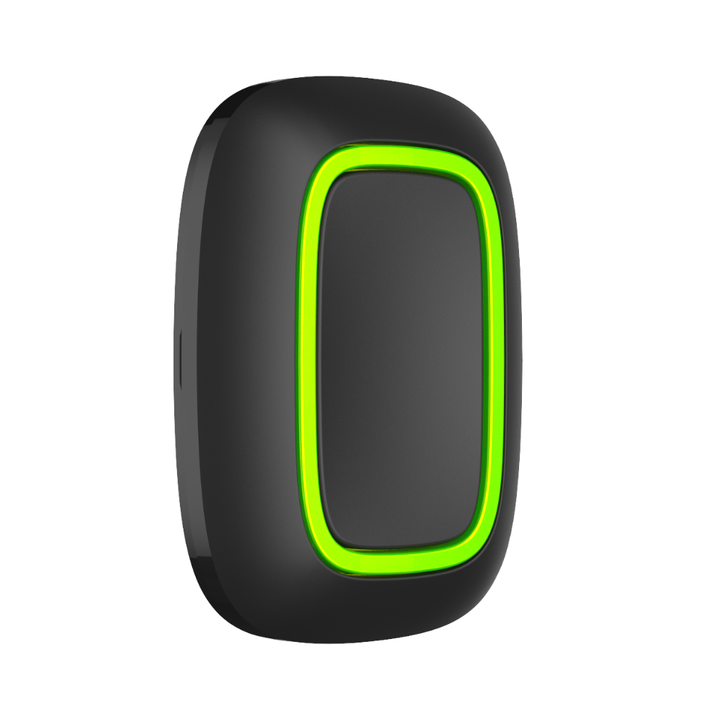 Button, Wireless panic button / remote control for scenarios Black.