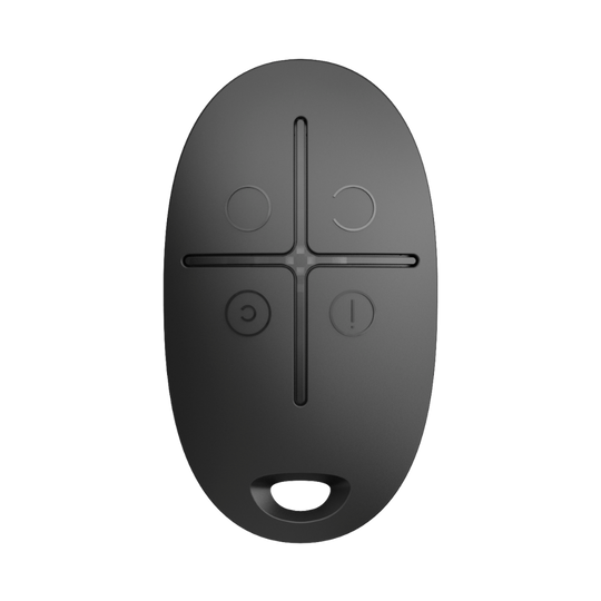 SpaceControl, Two-way wireless key fob with panic button Black.