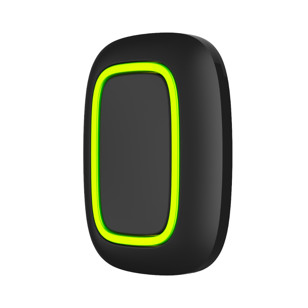 Button, Wireless panic button / remote control for scenarios Black.