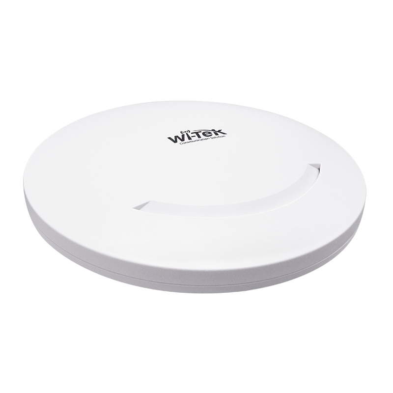 WI-AP216 is a dual-band Ceiling mount AP, suitable for indoor Wi-Fi coverage scenarios. The device supports 802.3af PoE and 12V DC local power supply (need to buy separately). The wireless speed can be up to 1200Mbps.