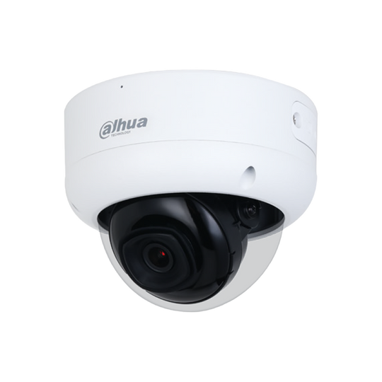 Dahua 4MP WizSense Fixed Starlight Dome, 2.8mm, Perimeter, SMD, SD Card, WDR, IR50m, Built-in Mic, IP67, IK10, POE.