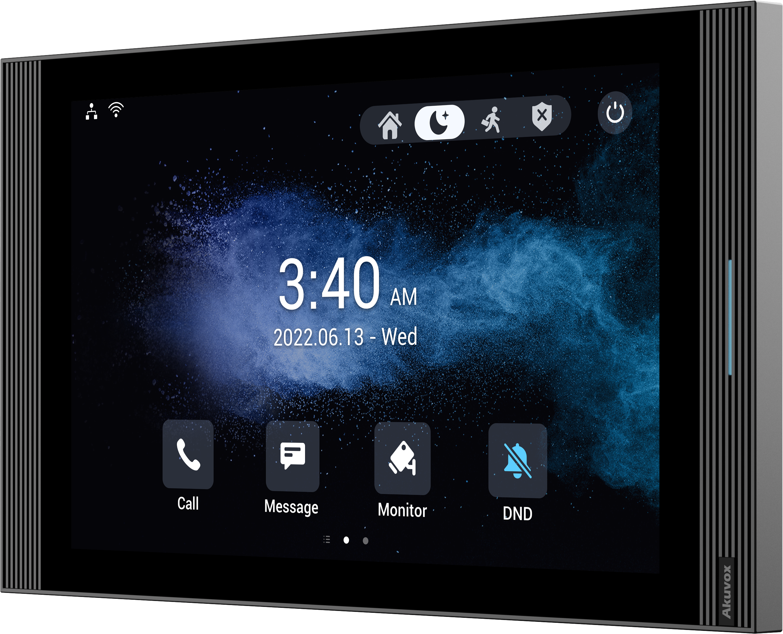 10'' indoor monitor, industry-leading Android 12 OS, dual mics, quad speakers, for modern interior design, WI-FI 6, On-wall (Surface mount) bracket included.