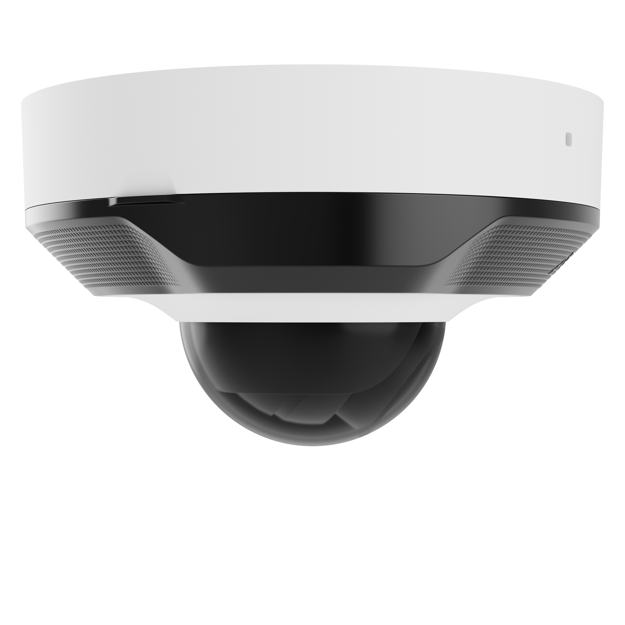 AJAX 5MP Mini Dome White Wired security IP camera, up to 2880x1620px resolution, 100-110 degree viewing angle, 4mm, 25FPS, JetSparrow Video protocol, microSD, H.264, H.265, HDR, WDR, up to 100 Mbps, up to 35m IR, PoE, 12V1A, IP65.