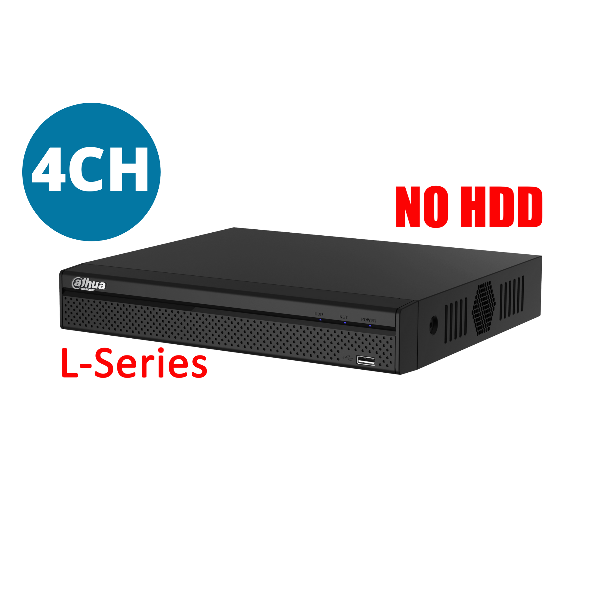 Dahua 4ch NVR Record Up to 8MP, 4 Port PoE,HDMI(4K), Smart 2.0, P2P (without HDD).