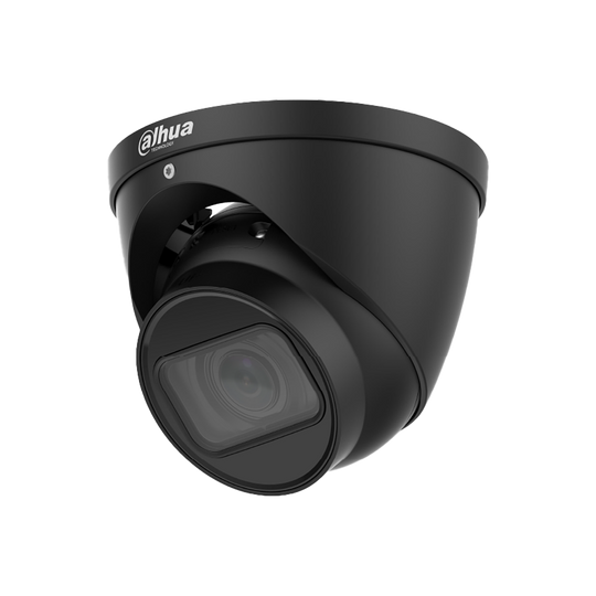 Dahua 8MP (4K) WizSense Motorized Starlight Turret, 2.7-13.5mm, 4K@25/30fps,  Perimeter, SMD4.0, SD Card, WDR, IR40m, Built-in Mic, IP67, POE, black.