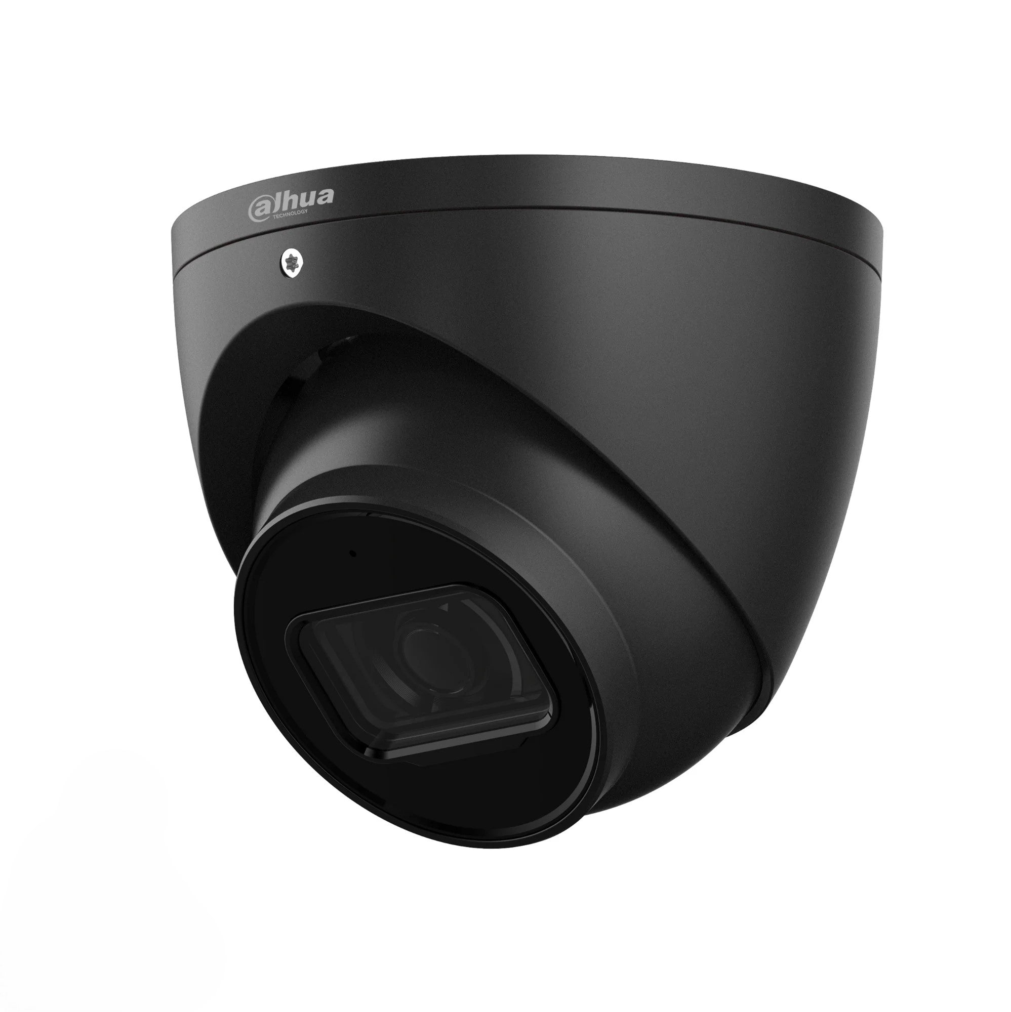 Dahua 5MP Starlight IP Black Turret, 2.8mm lens, Built-in Mic, IVS, WDR(120dB), IR 30m, Micro SD, IP67, POE.
