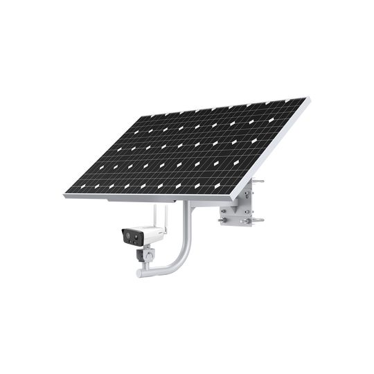 Dahua 100W Solar Camera System, includes: PFM372-L45-4S14P x 1 DH-PFM378-B100-WB x 1 DH-IPC-HFW3441DG-AS-4G-EAU-B x 1.