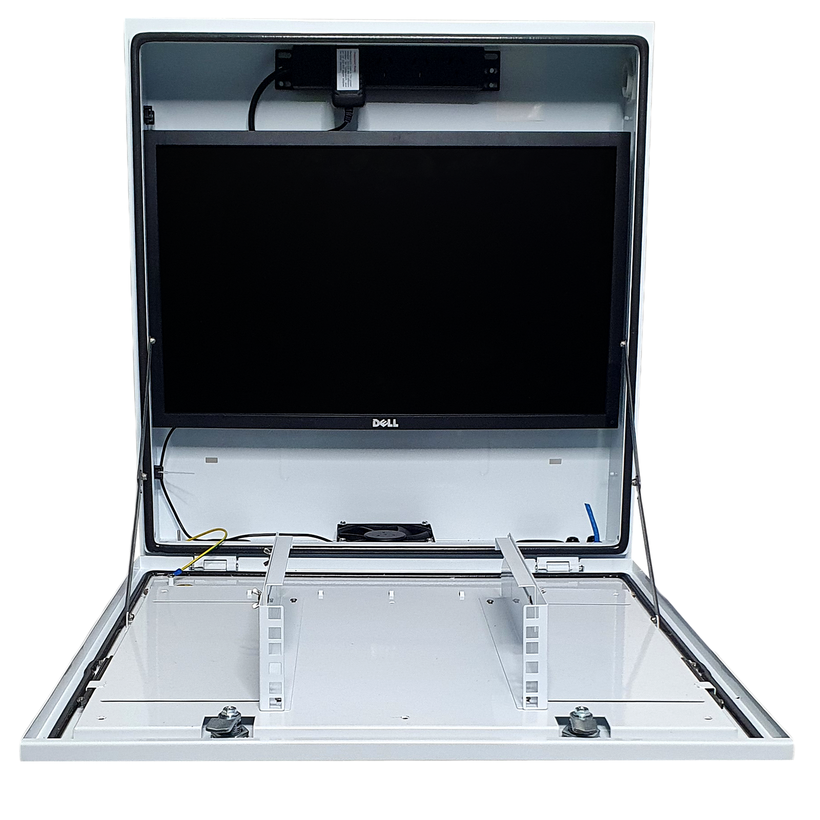 Vertical Wall Mount Security Cabinet - Outdoor.