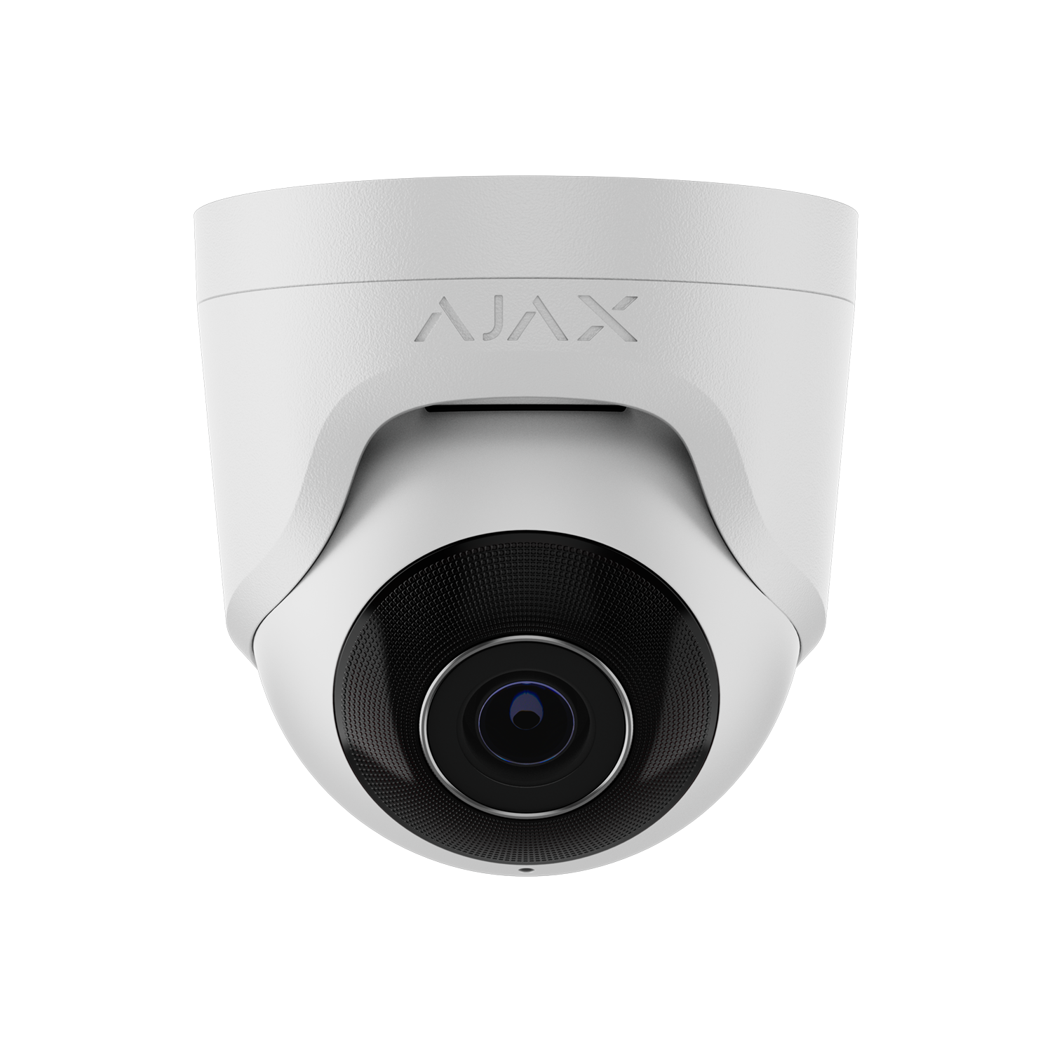 AJAX 5MP Turret White Wired security IP camera, up to 2880x1620px resolution, 100-110 degree viewing angle, 4mm, 25FPS, JetSparrow Video protocol, microSD, H.264, H.265, HDR, WDR, up to 100 Mbps, up to 35m IR, PoE, 12V1A, IP65.