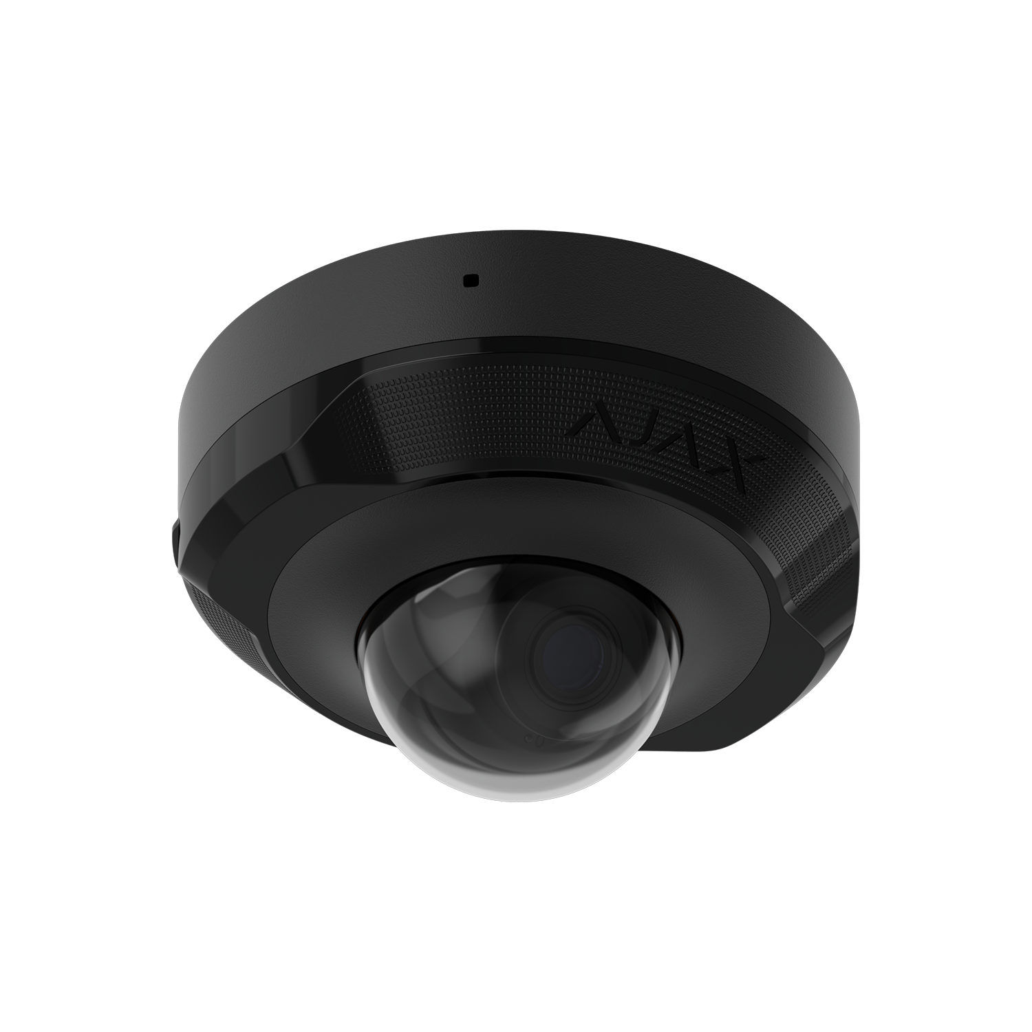 AJAX 8MP Mini Dome Black Wired security IP camera, up to 3840x2160px resolution, 100-110 degree viewing angle, 2.8mm, 20FPS, JetSparrow Video protocol, microSD, H.264, H.265, HDR, WDR, up to 100 Mbps, up to 35m IR, PoE, 12V1A, IP65.