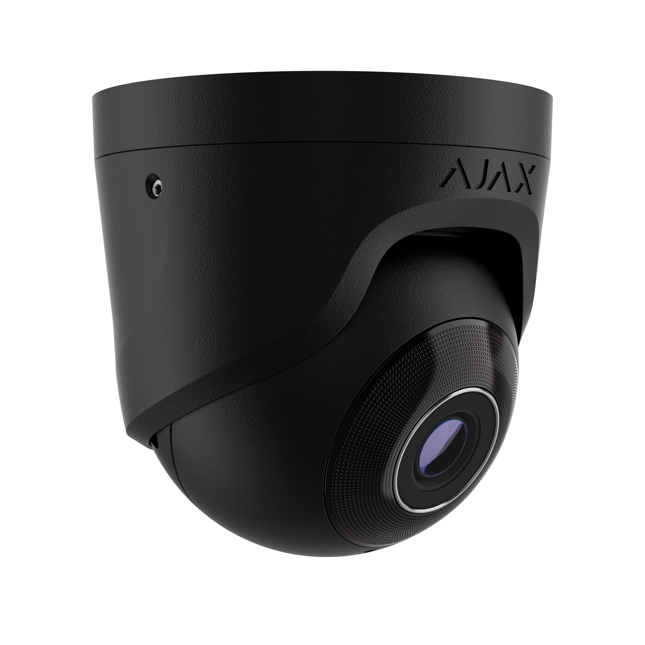 AJAX 5MP Turret Black Wired security IP camera, up to 2880x1620px resolution, 100-110 degree viewing angle, 2.8mm, 25FPS, JetSparrow Video protocol, microSD, H.264, H.265, HDR, WDR, up to 100 Mbps, up to 35m IR, PoE, 12V1A, IP65.