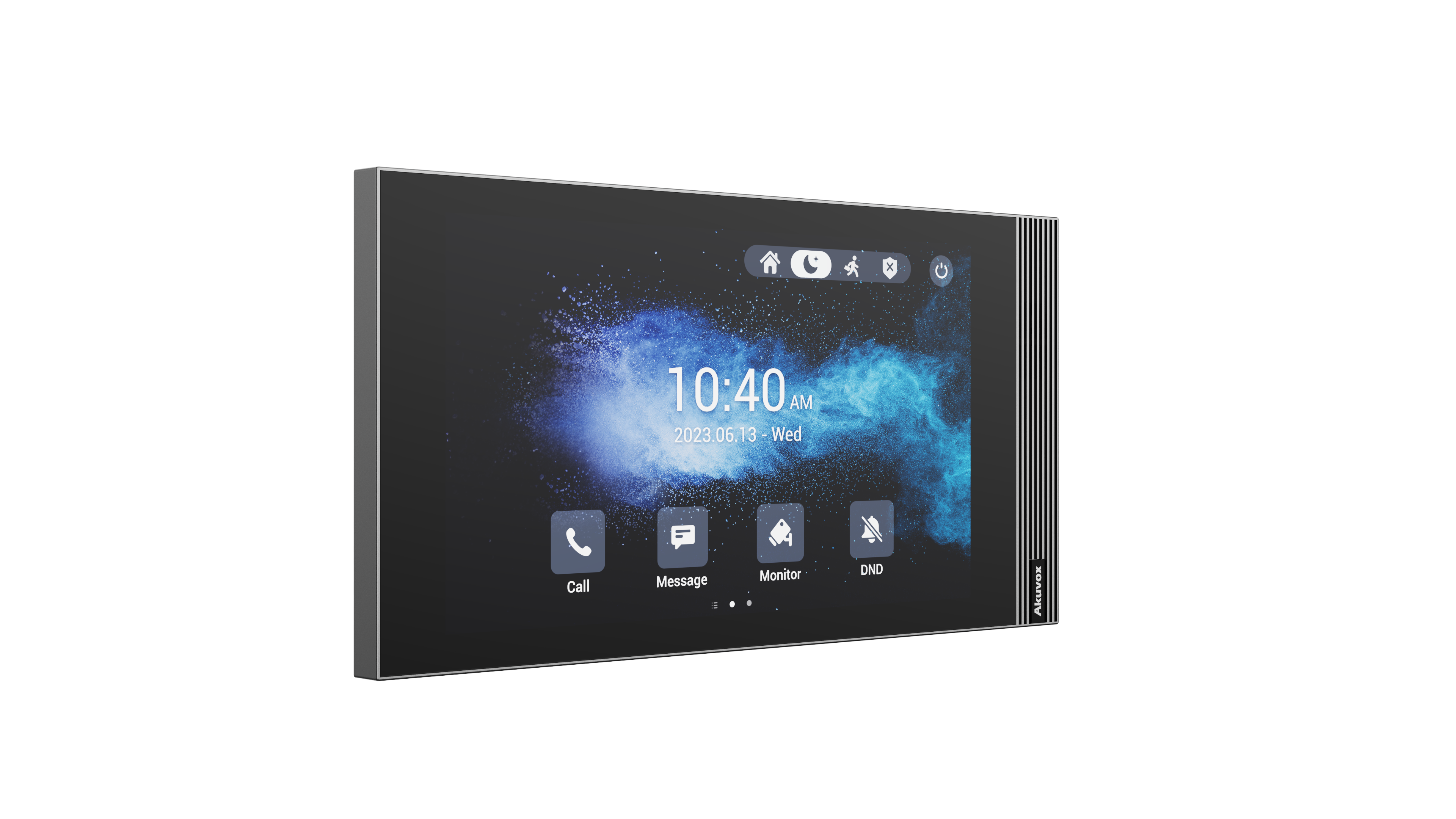 7'' indoor monitor, smart intercom, compact body and stylish design, for limited space and modern interior design, On-wall (Surface mount) bracket included.