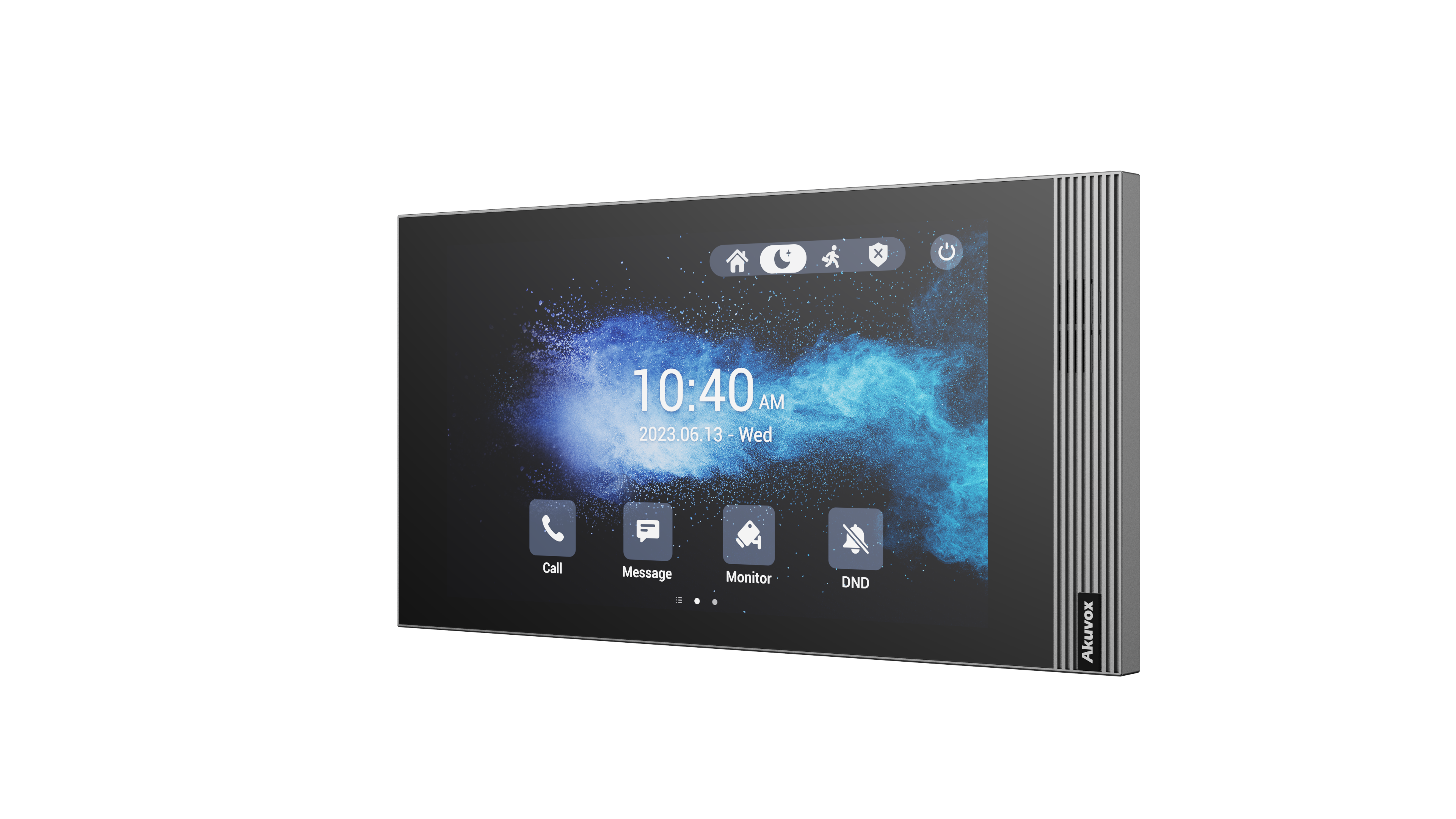 7'' indoor monitor, smart intercom, compact body and stylish design, for limited space and modern interior design, On-wall (Surface mount) bracket included.