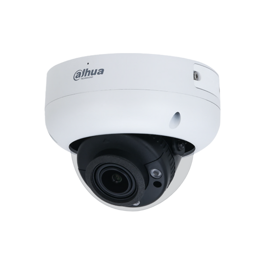 Dahua 8MP (4K) WizSense Motorised Starlight Dome,  2.7-13.5mm, 4K@25/30fps, Perimeter, SMD4.0, SD Card, WDR, IR40m, Built-in Mic, IP67, IK10, POE.
