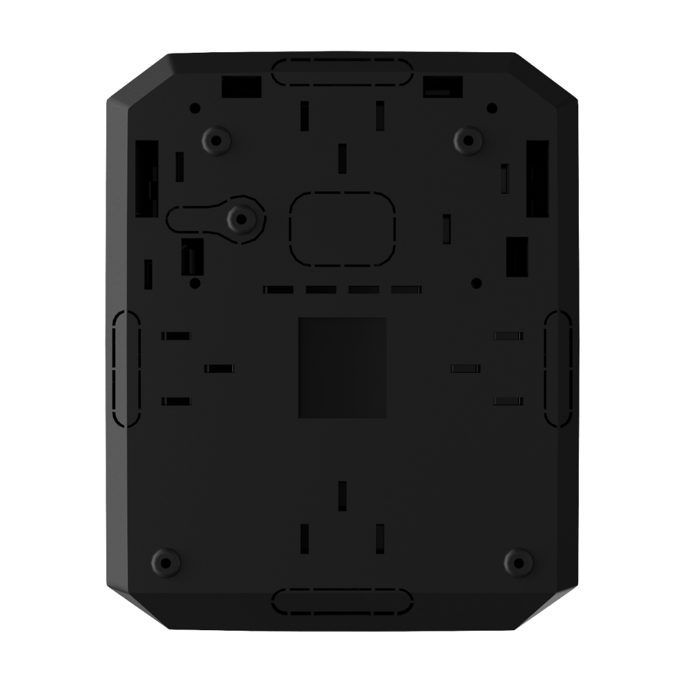 MultiTransmitter, Integration module with 18 wired zones for connecting third-party detectors to Ajax security system Black.