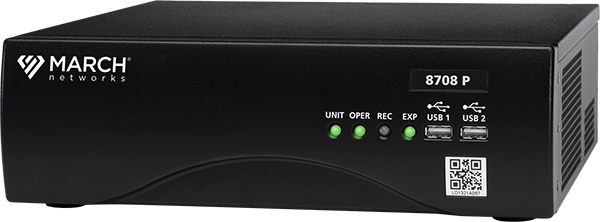 8708 P - 8 port POE module supporting up to 8 channels of IP. Recorder comes complete with all I/O and 2x8TB (16TB) of storage.