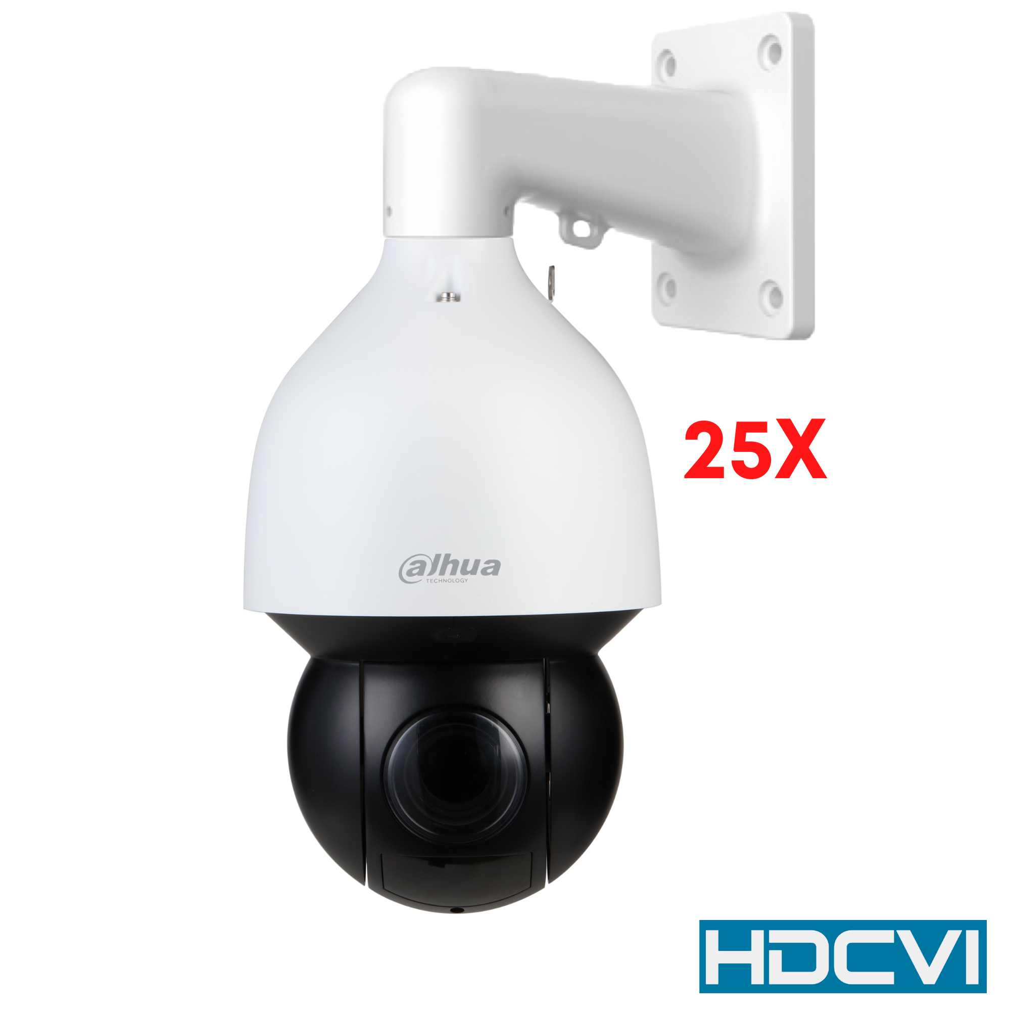 Dahua 2MP 25x Starlight IR HDCVI PTZ Camera, 1/2.8'' 2Megapixel STARVIS CMOS, Powerful 25× optical zoom, Starlight technology, 120 dB true WDR, 3D NR, Max. 25/30 fps@1080p, 25/30/50/60 fps@720p, IR distance up to 100 m, IP66.