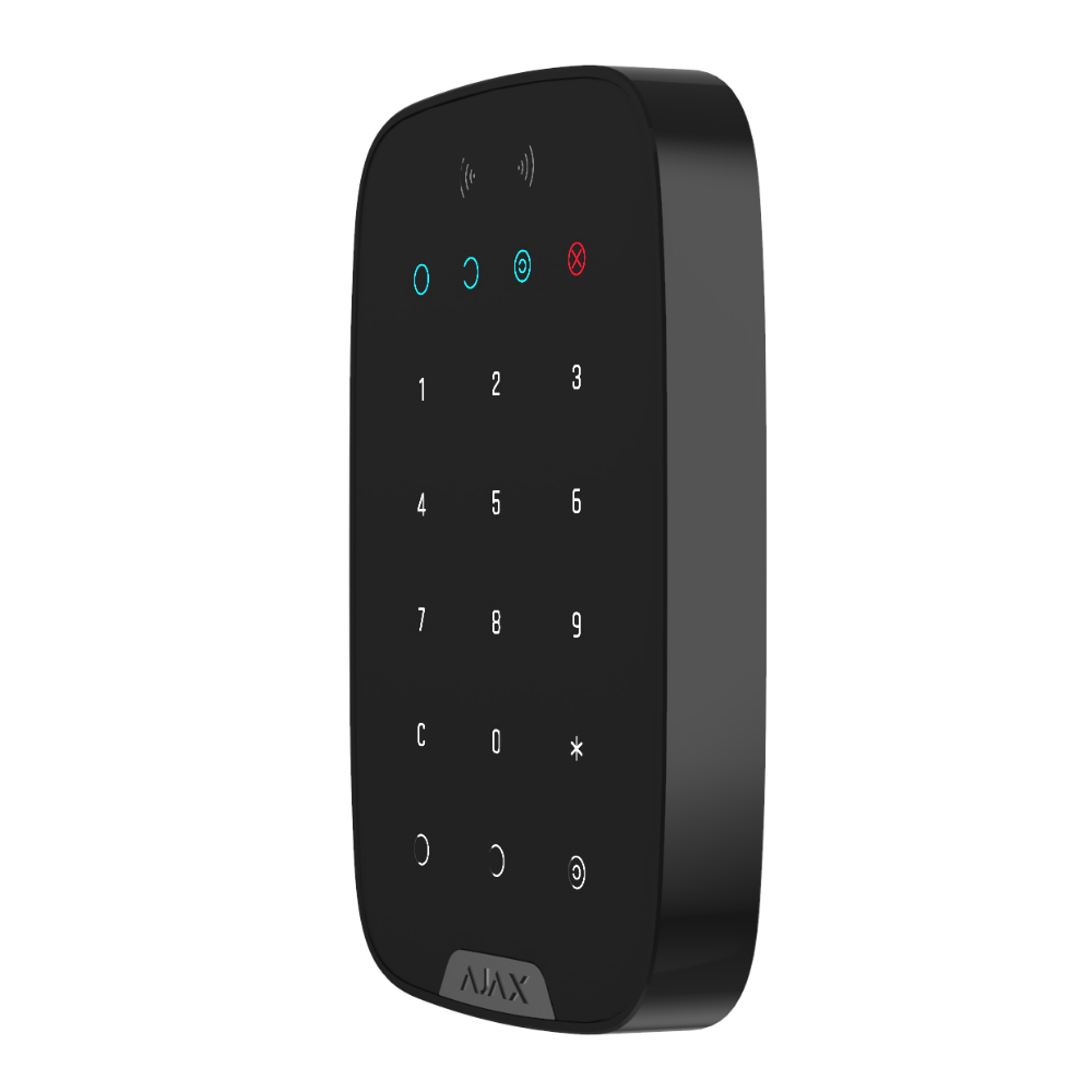 KeyPad Plus, Wireless touch keypad supporting contactless cards and ta ...