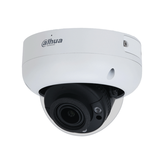 Dahua 4MP WizSense Motorised Starlight Dome, 2.7-13.5 mm, Perimeter, SMD, SD Card, WDR, IR40m, Built-in Mic, IP67, IK10, POE.