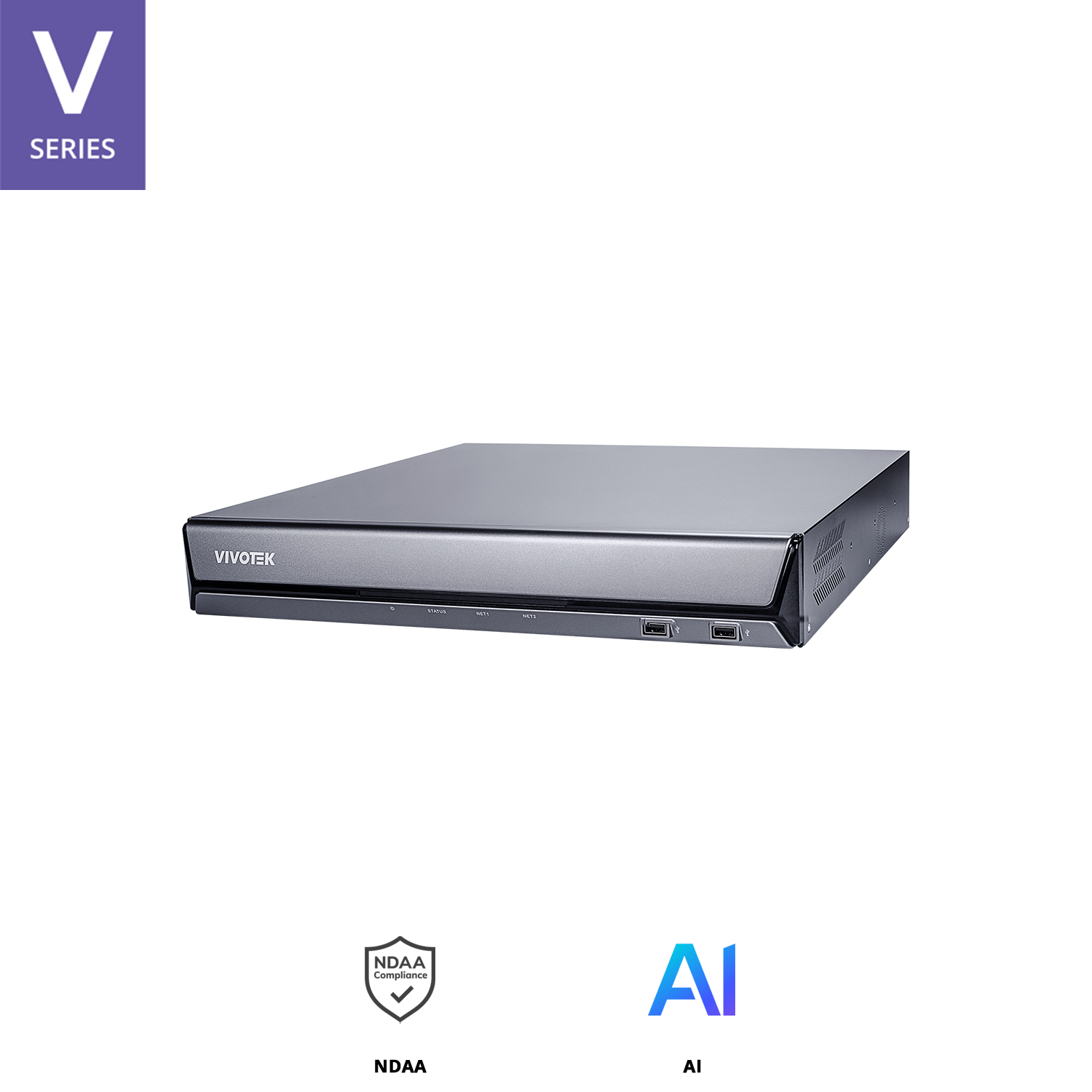 H.265, 32CH, 1 HDMI+1 VGA, 1080P @ 360 fps, 4K display, 16/8 alarm in/out, 4 HDD, RAID 0/1/5, 2 LAN(Giga), 16 PoE, Core+ AI.