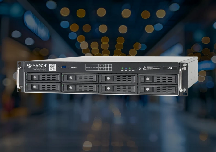 X64 - All IP NVR supporting up to 64 camera channels. 600Mb/s recording rate, redundant power, RAID support, 3x20TB (60TB) of internal storage.