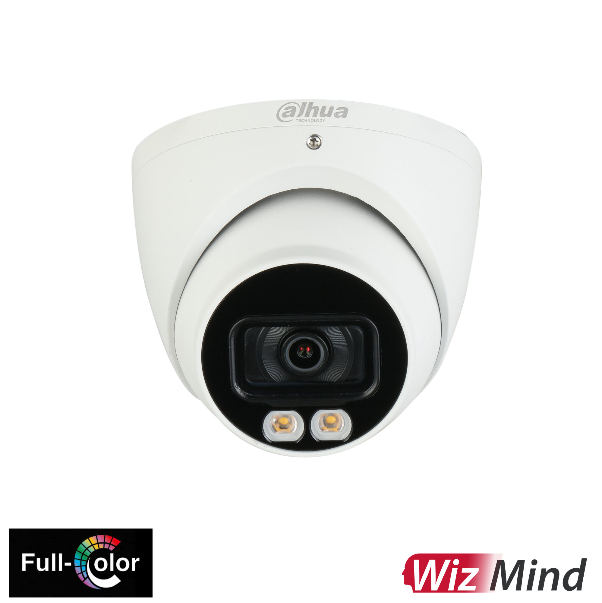 Dahua AI 4MP Starlight+ IP Turret Fixed 2.8mm, Mic,ICR+White Light, WDR(140dB),IR 20m, Micro SD,IP67, POE.