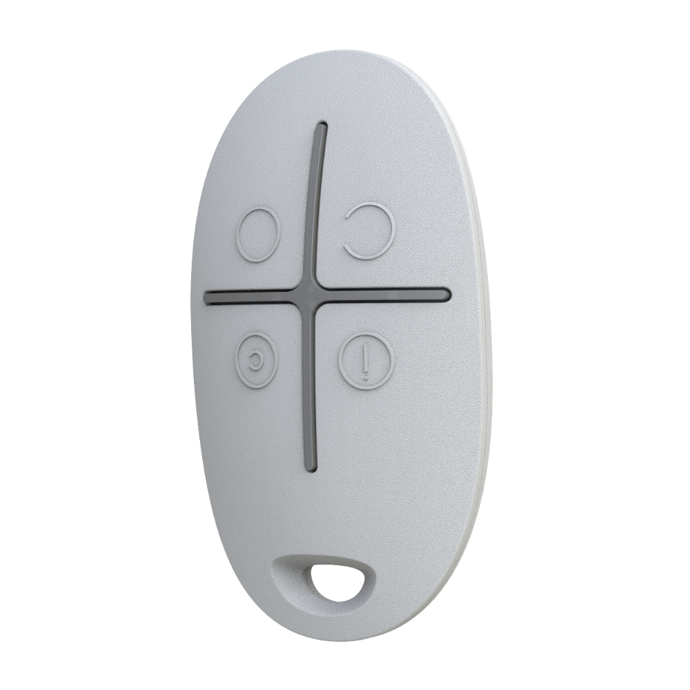 SpaceControl, Two-way wireless key fob with panic button White.
