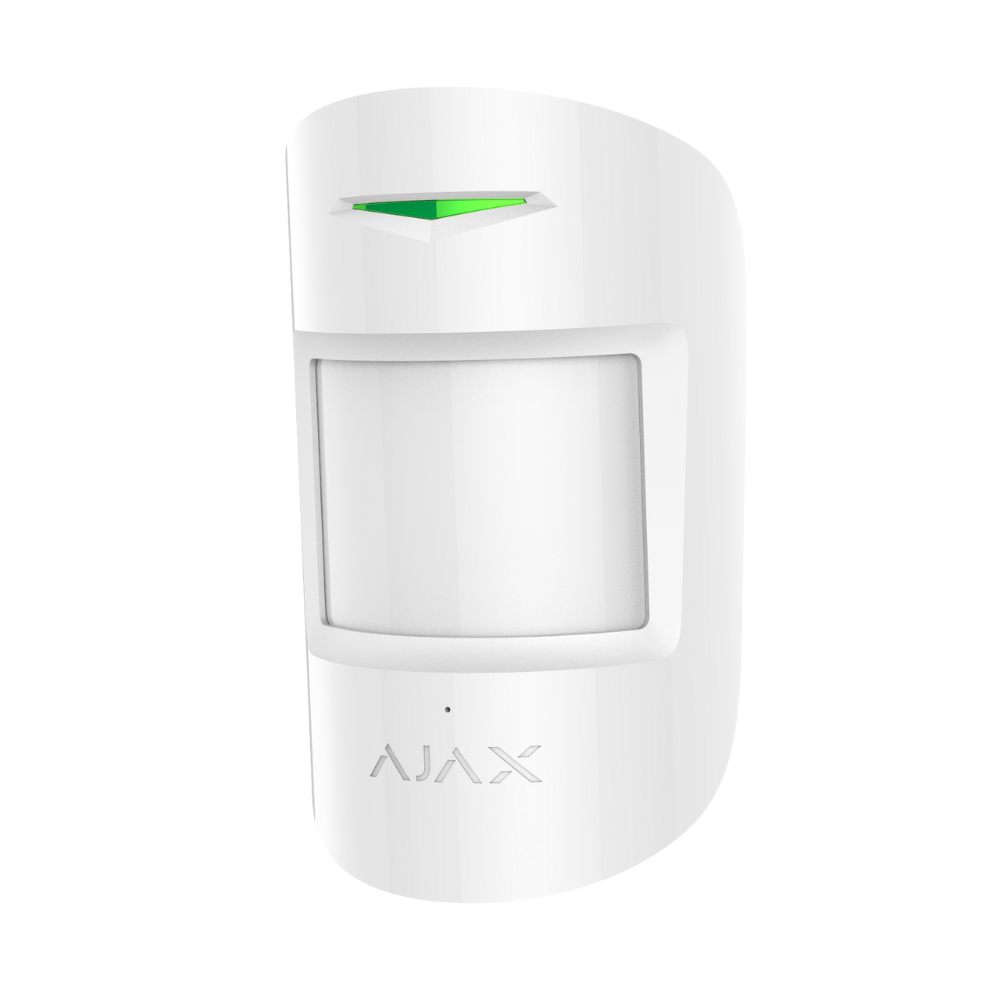 CombiProtect, Wireless motion and glass break detector with pet immunity White.