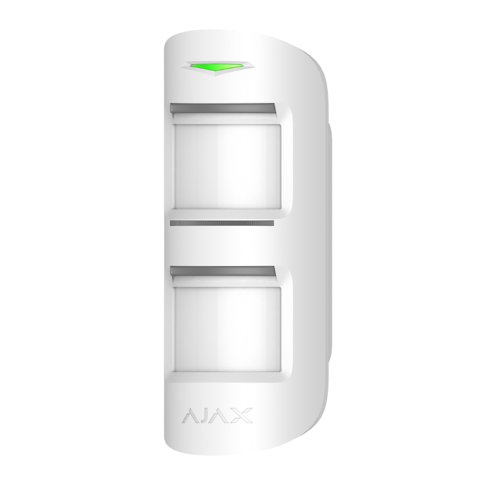 MotionProtect Outdoor, Wireless outdoor motion detector with anti-masking and pet immunity.