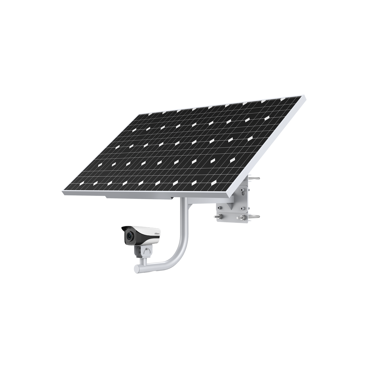 Dahua 100W Solar Camera System, includes: PFM372-L45-4S14P x 1 DH-PFM378-B100-WB x 1 DH-IPC-HFW4230MP-4G-AS-I2-0360B-HW120 x 1.