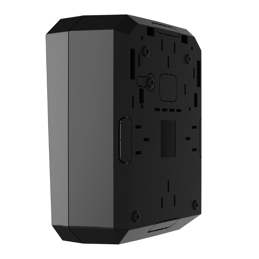 MultiTransmitter, Integration module with 18 wired zones for connecting third-party detectors to Ajax security system Black.