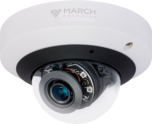 VA4 IR MicDome - 2.8mm Fixed Lens, 4MP HDR, RJ45, Integrated Microphone, Dynamic IR, IP66/IK10 Housing, POE, 12VDC.