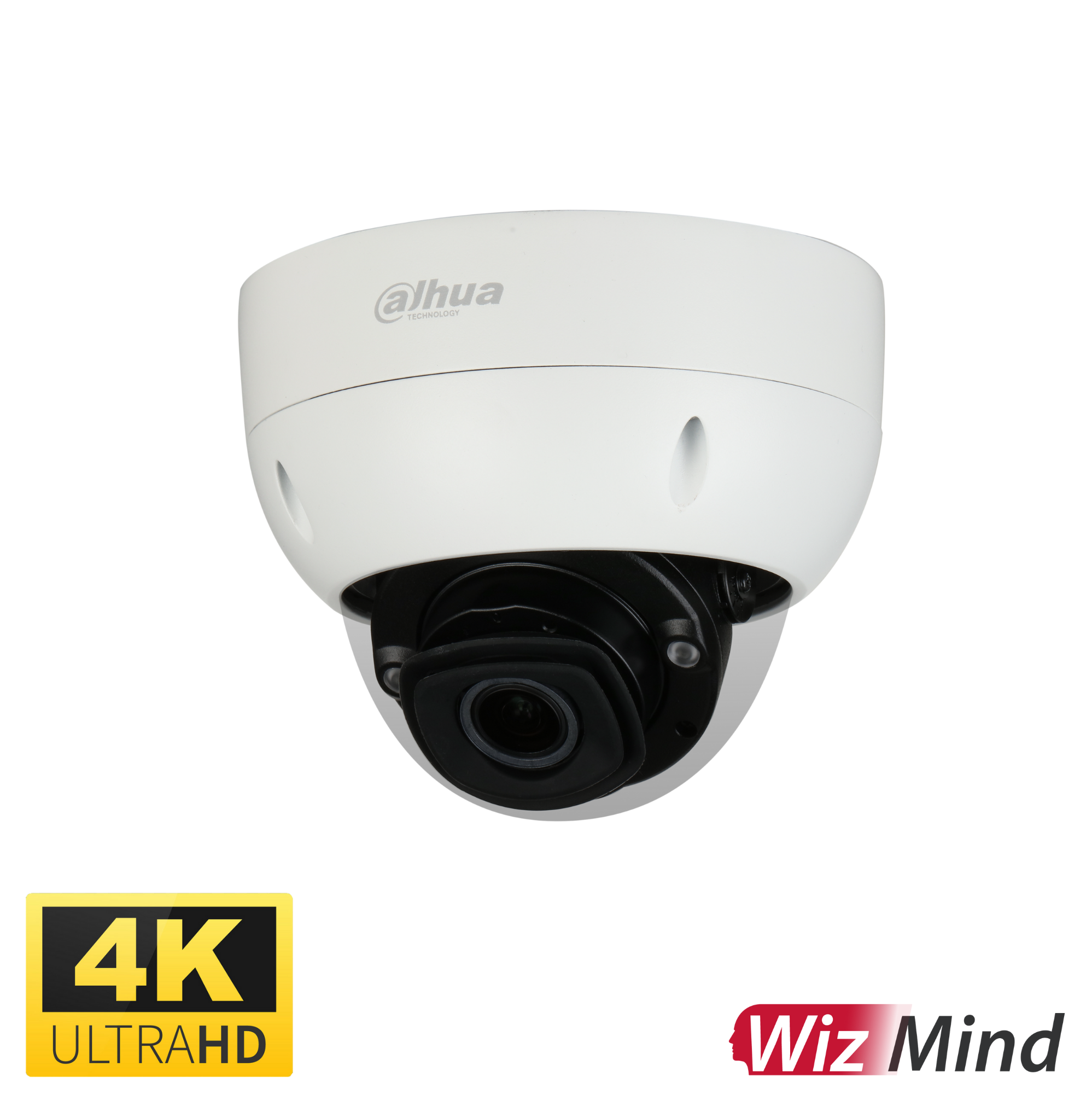 Dahua 8MP IR Dome WizMind Network Camera. 2.7-12mm, 8MP, WDR, Micro SD, IR IP67,ePOE.