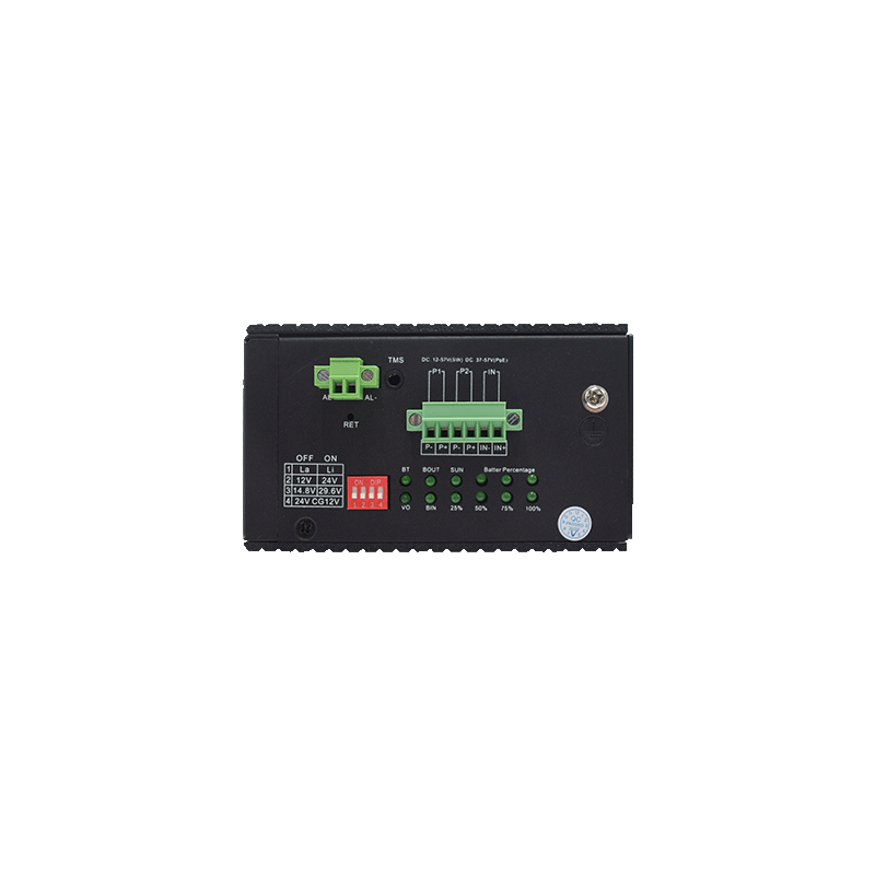 Wi-Tek 4GE+2SFP L2 managed UPS No-break Industrial PoE Switch.