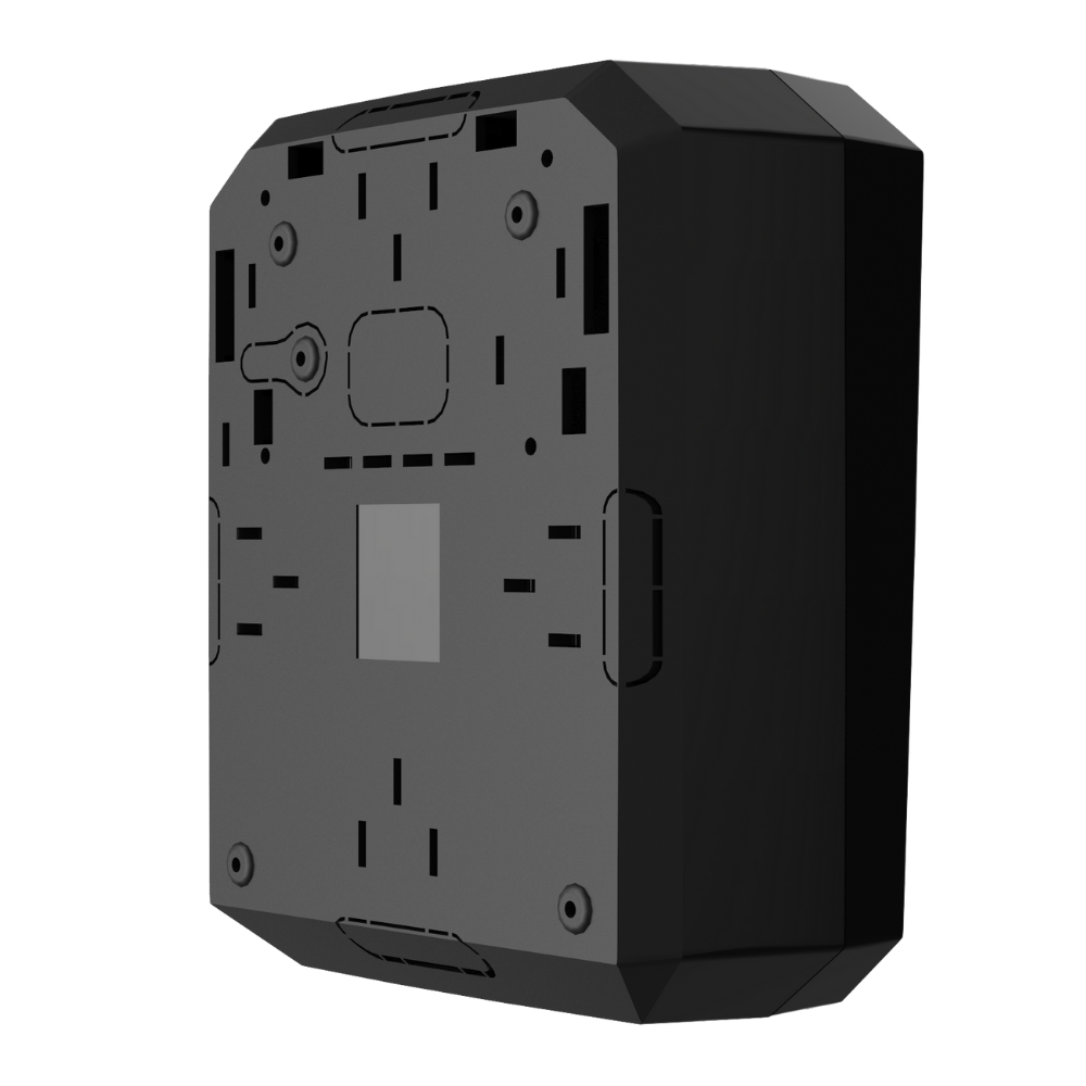 MultiTransmitter, Integration module with 18 wired zones for connecting third-party detectors to Ajax security system Black.