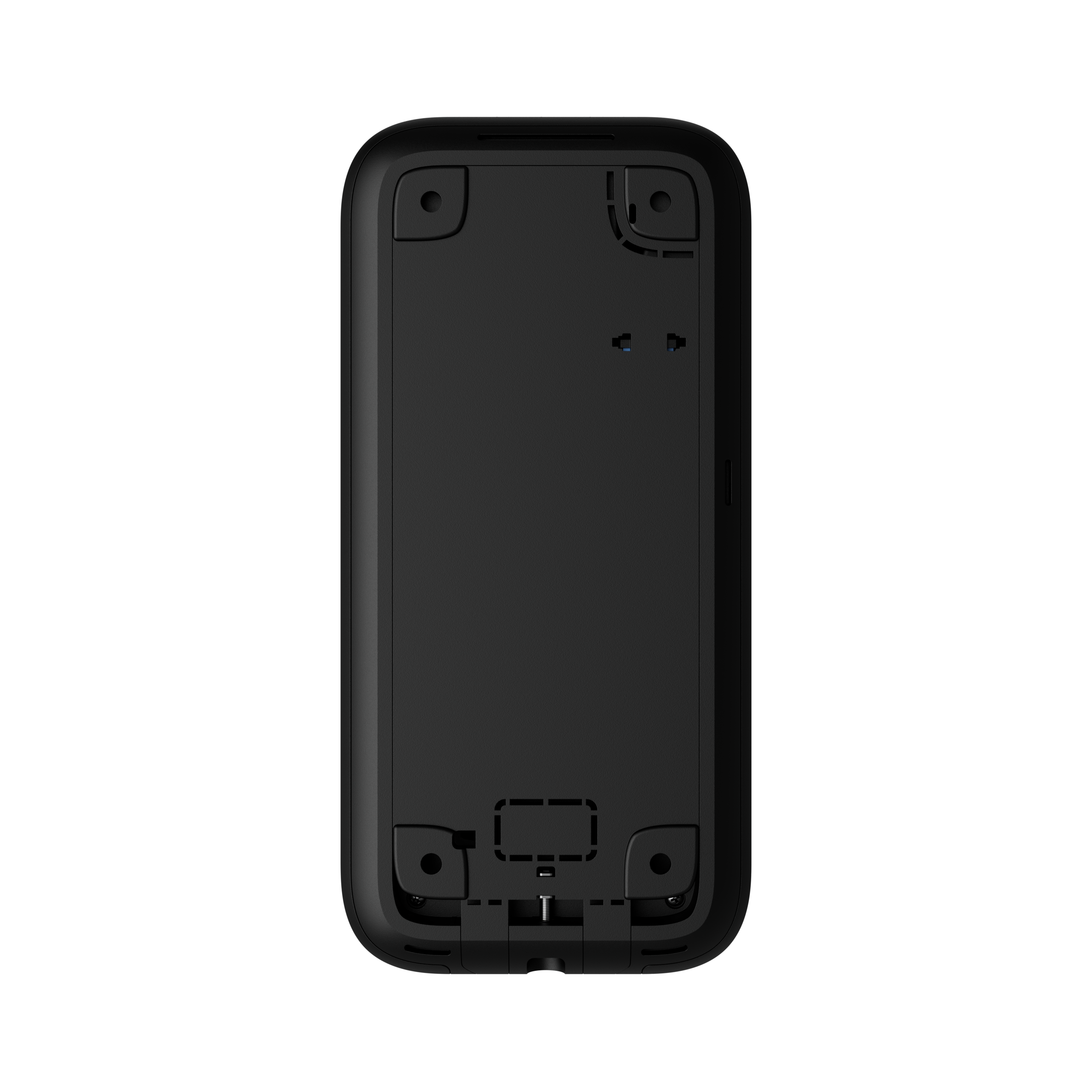 Black wireless keypad with touch screen to control an Ajax system.