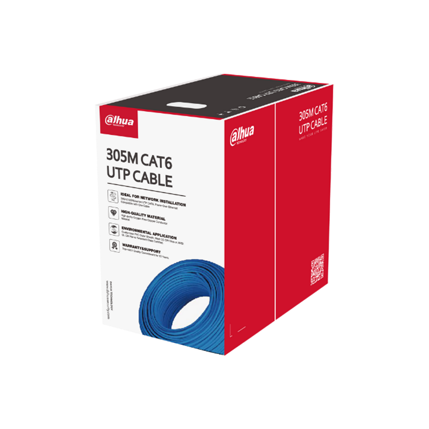 Dahua UTP CAT6 Cable 305M Blue Color.